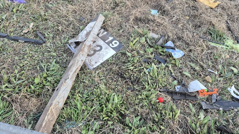El lugar de la tragedia en la ruta 19.