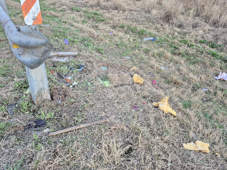 El lugar de la tragedia en la ruta 19.
