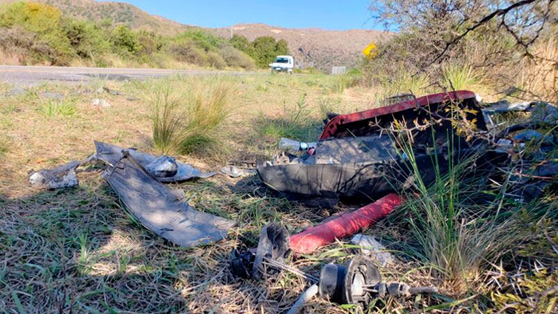 El lugar de la tragedia en las Altas Cumbres. Foto: Julieta Pelayo/El Doce.