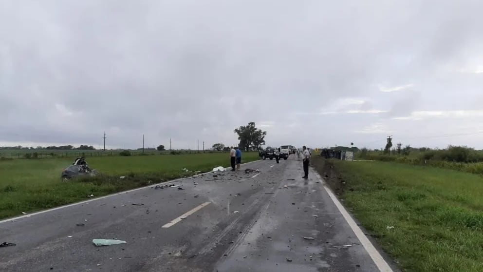 El lugar de la tragedia sobre la ruta nacional 34.