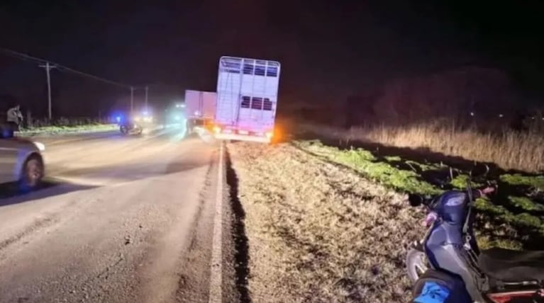 El lugar del accidente en Entre Ríos.