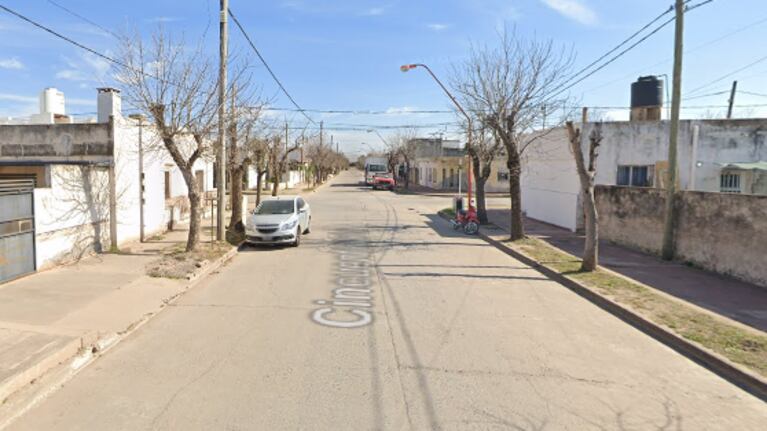 El lugar del accidente en la localidad de Devoto.