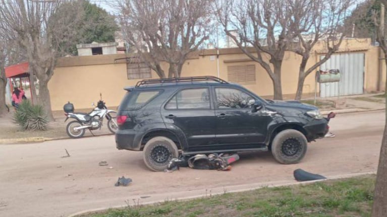 El lugar del accidente en la localidad de Pilar.