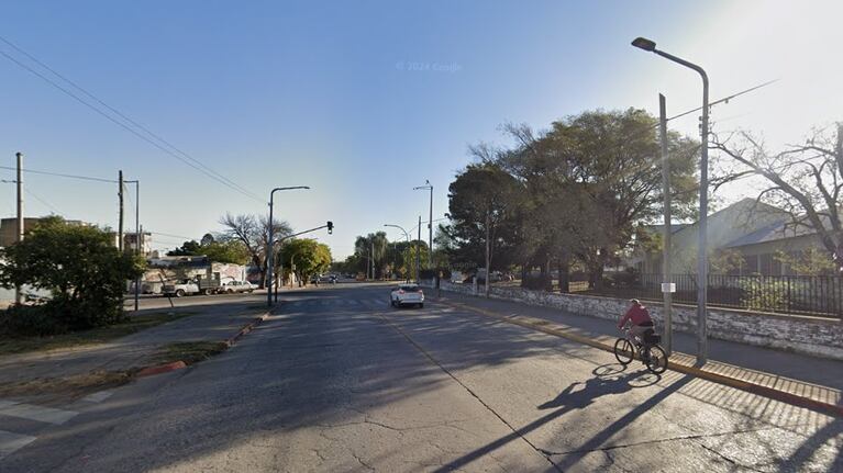 El lugar del asalto en barrio General Bustos.