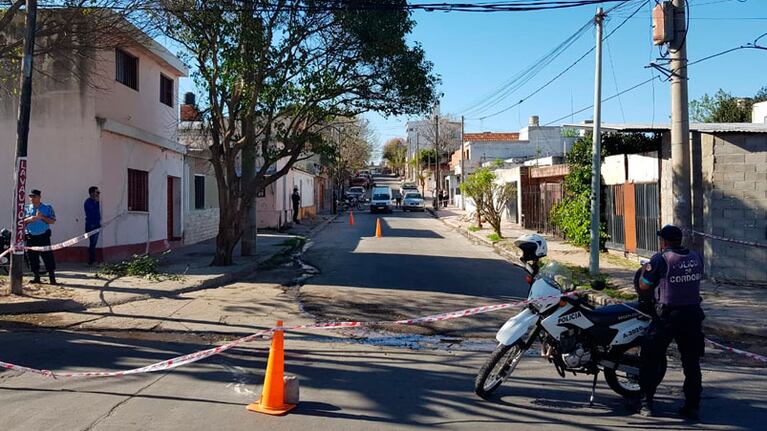 El lugar del crimen.