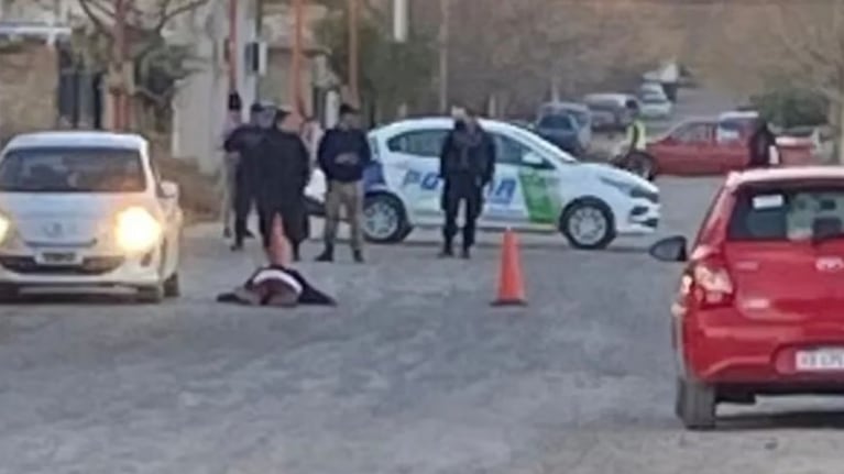 El lugar del crimen en Río Negro.