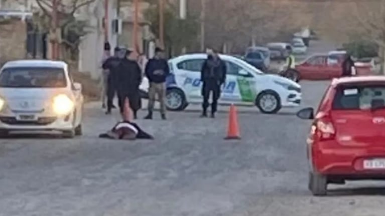 El lugar del crimen en Río Negro.