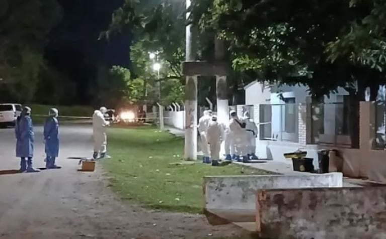 El lugar del hallazgo del cuerpo este lunes a la madrugada.
