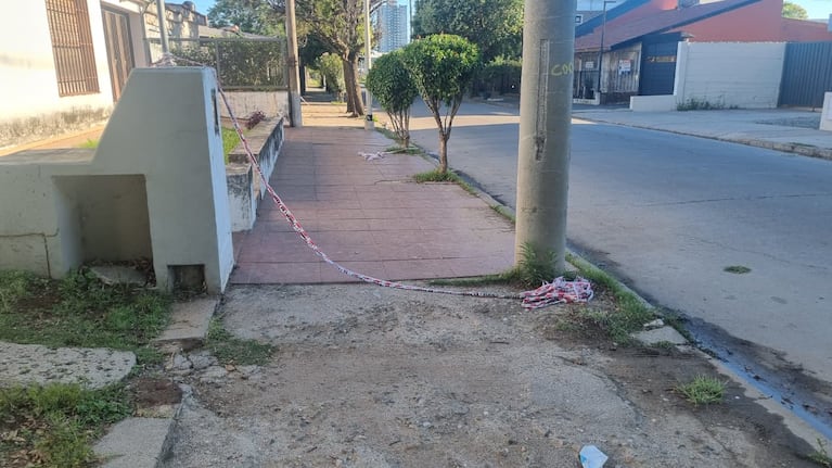 El lugar del hecho en barrio Teodoro Fels, en Córdoba capital. Foto: Emmanuel Cuestas / ElDoce.
