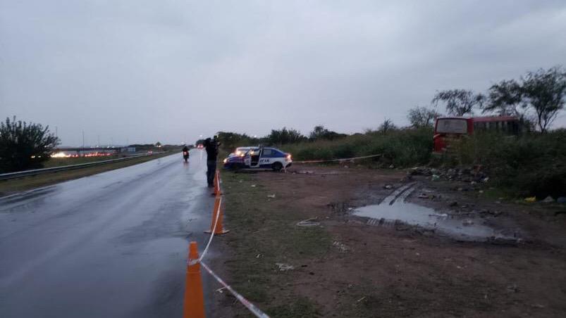 El lugar donde apareció sin vida Gustavo Cuello el jueves a la noche. 