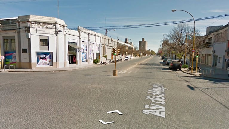 El lugar donde atacaron al joven. Foto: Google Street View.