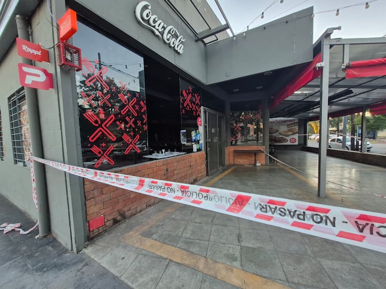 El lugar donde balearon al policía Brandán.