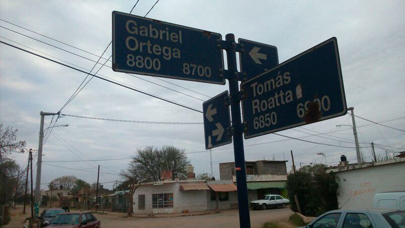 El lugar donde el ladrón quiso robarle la moto al policía. 