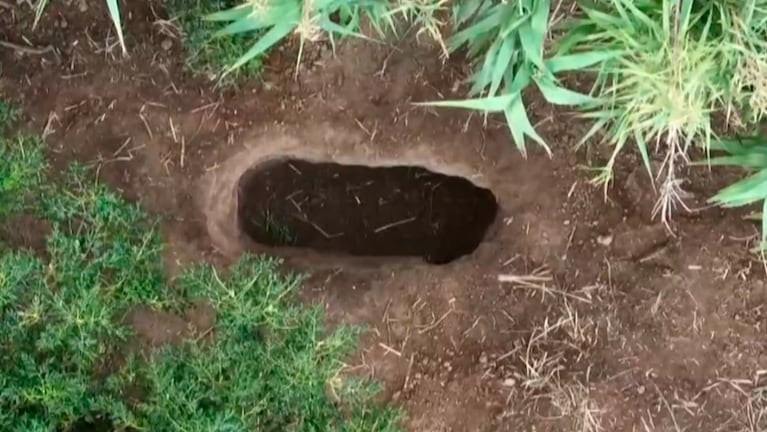 El lugar donde encontraron a Valeria Gancedo. Foto: Drone El Doce. 