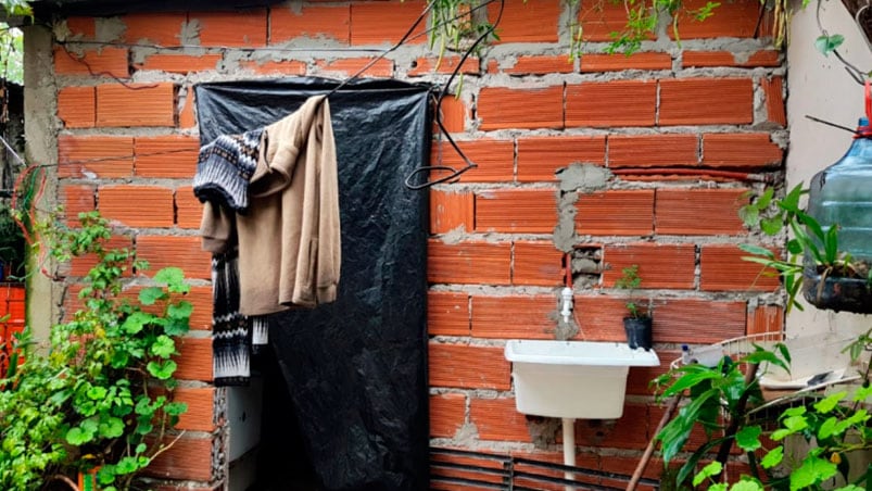 El lugar donde estuvo secuestrada la mujer.