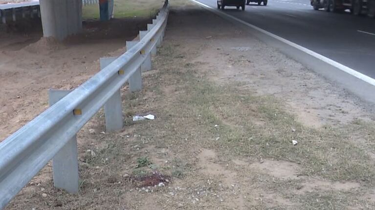 El lugar donde fue atropellado Nahuel Astrada.