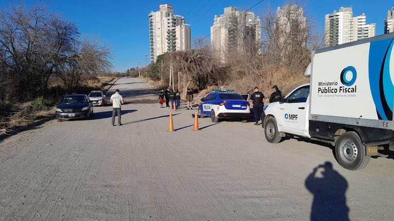 El lugar donde hallaron este domingo las vísceras.