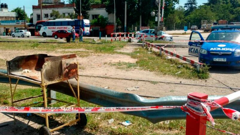 El lugar donde murió el supuesto ladrón en el camino Interfábricas. Fotos: La Voz