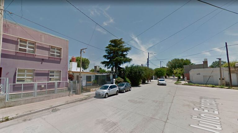 El lugar donde ocurrió el crimen en barrio Los Granados.