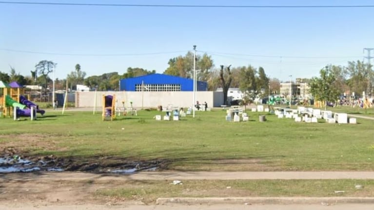 El lugar donde ocurrió la balacera en pleno festejo de Pascua.