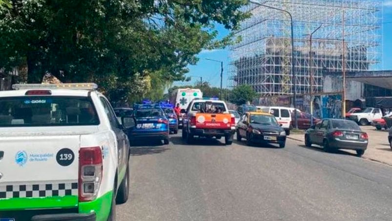 El lugar donde ocurrió la tragedia en la ciudad de Rosario. 