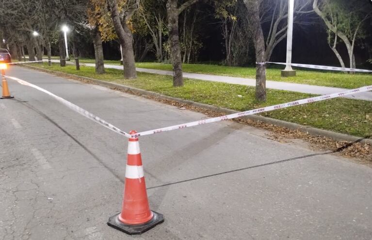 El lugar donde se produjo el accidente en Justiniano Posse.