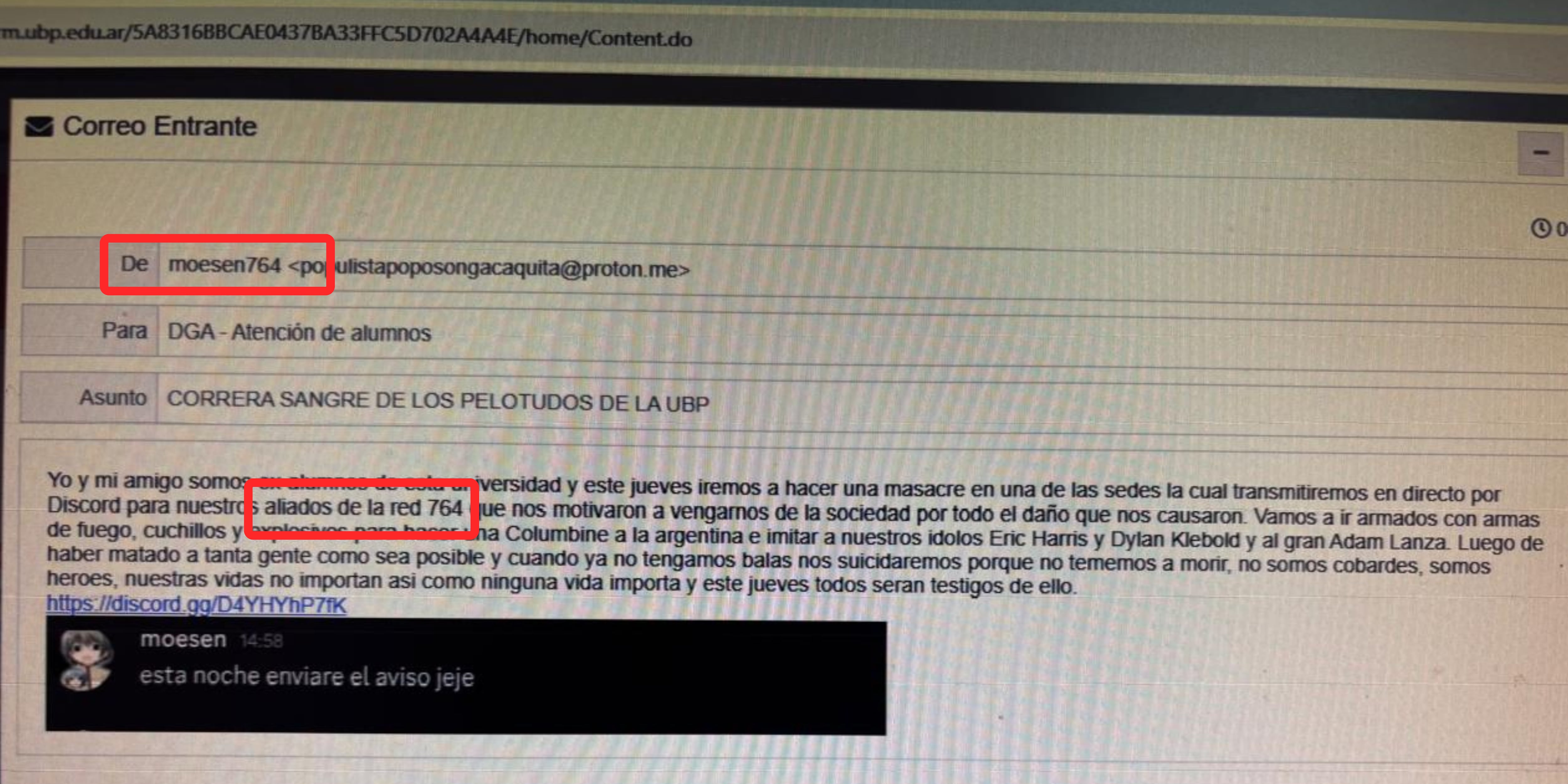 El mail que recibió la Blas Pascal tiene similitudes con otros enviados a otras universidades.