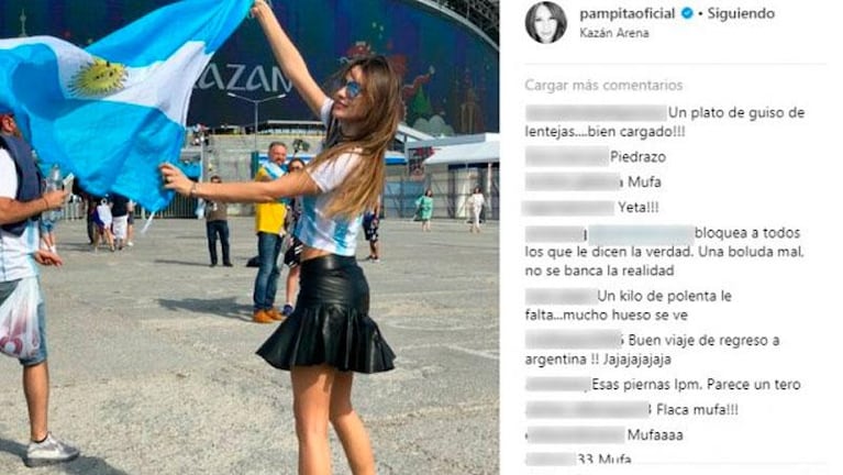 El mal momento de Pampita y el Chapu Martínez después de la derrota Argentina en Rusia