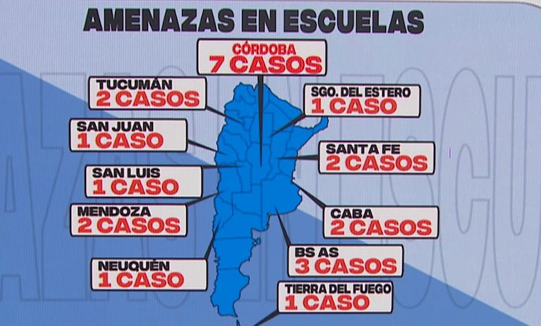 El mapa de amenazas escolares