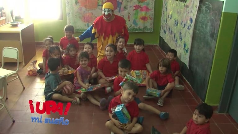 El mejor regalo para Piñón es la sonrisa de los chicos.