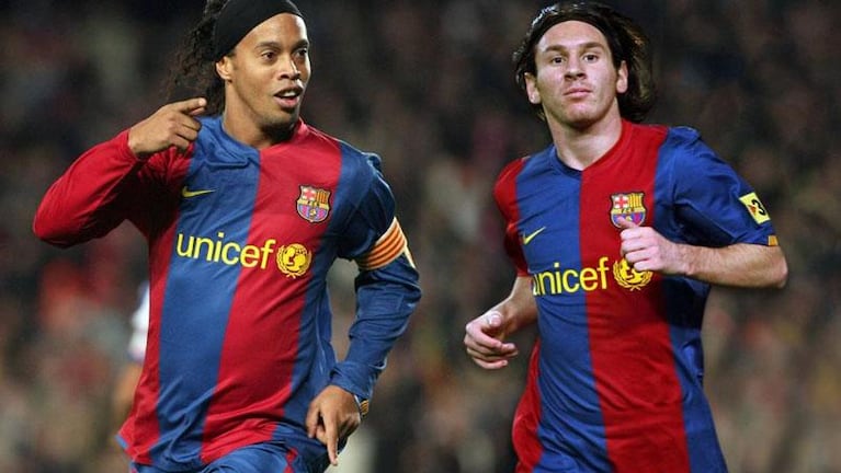 El melanclico comentario de Messi en una foto de Ronaldinho