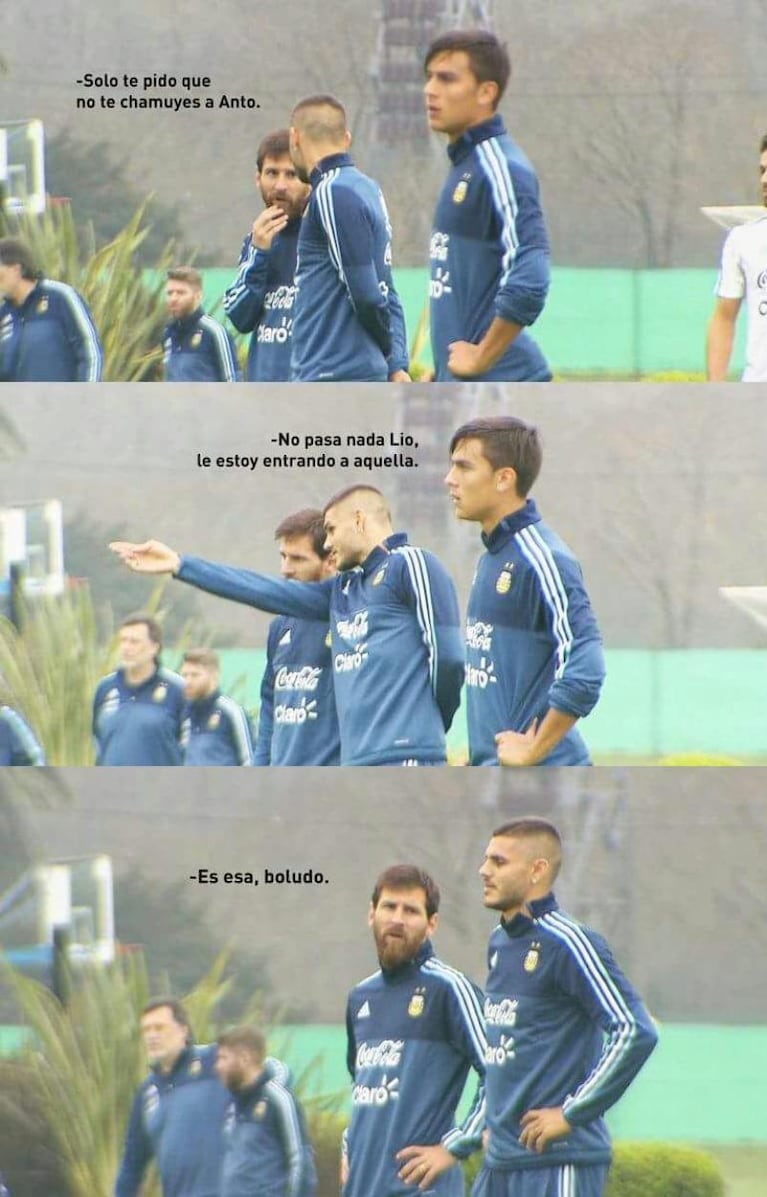 El meme viral de Messi e Icardi en la Selección