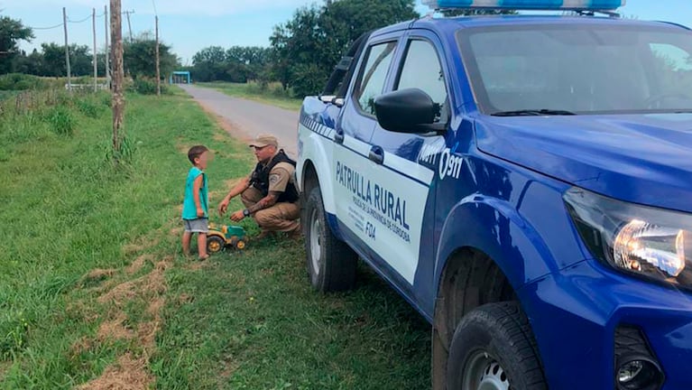 El menor fue hallado por la Policía ( Foto: prensa Policía Córdoba)