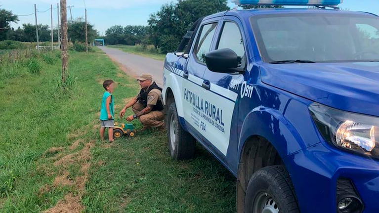 El menor fue hallado por la Policía ( Foto: prensa Policía Córdoba)