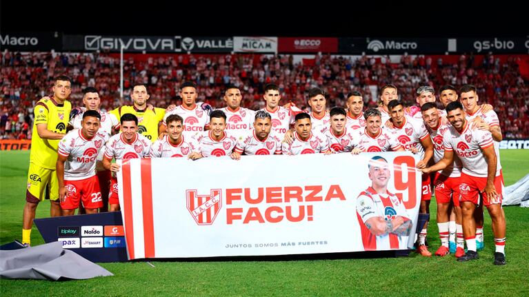 El mensaje de aliento de Instituto para Facundo Suárez por la rotura de ligamentos en febrero de 2024.
