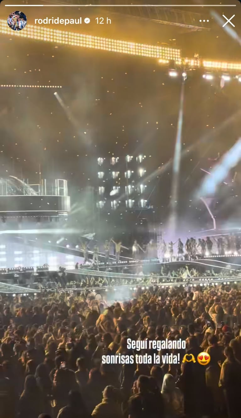 El mensaje de De Paul a Tini en el último Futttura.