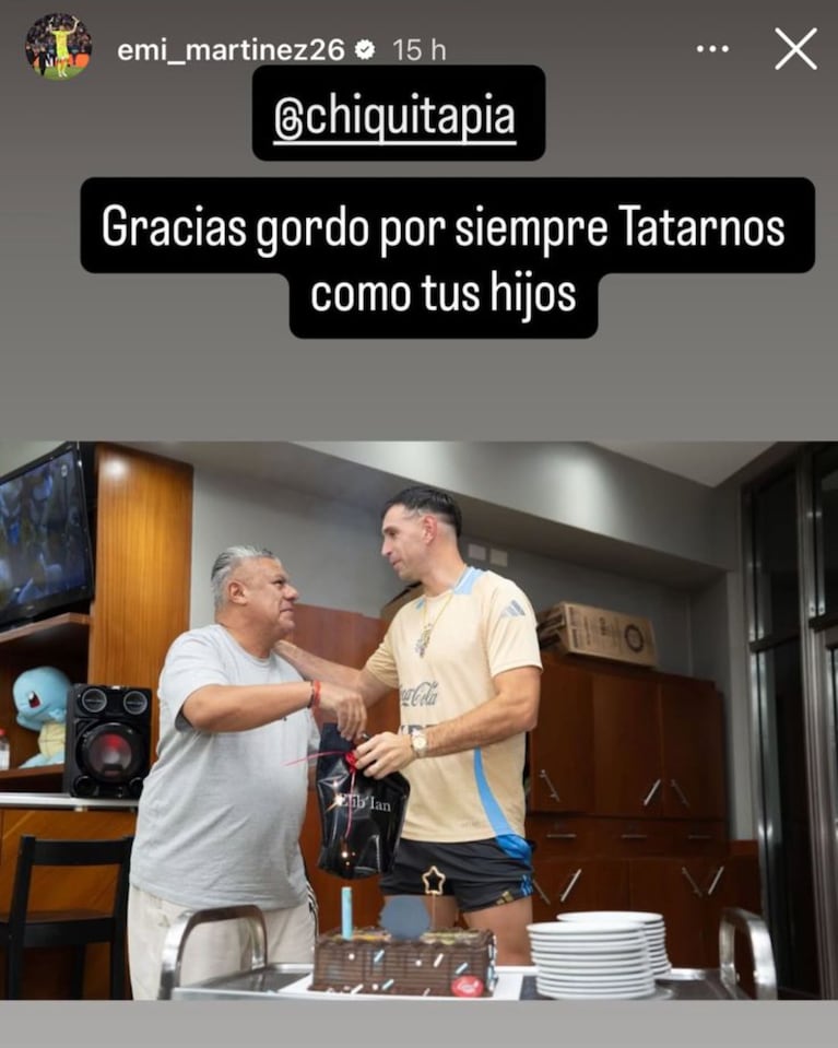 El mensaje del Dibu Martínez al Chiqui Tapia en la previa del partido ante Venezuela.