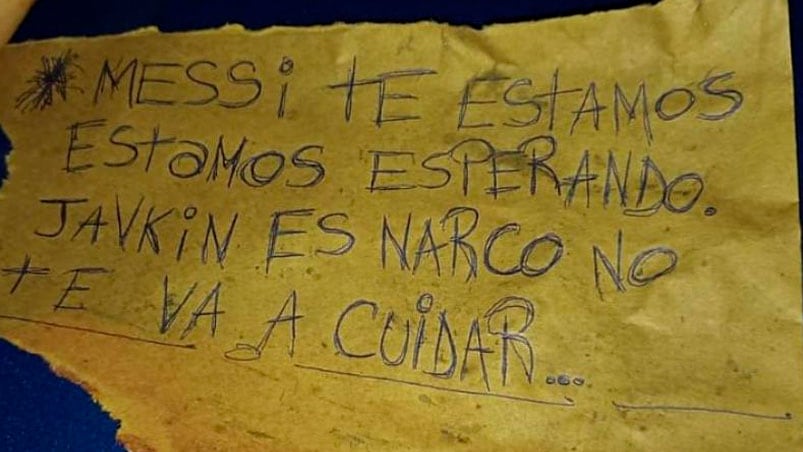 El mensaje mafioso que le dejaron a Messi.