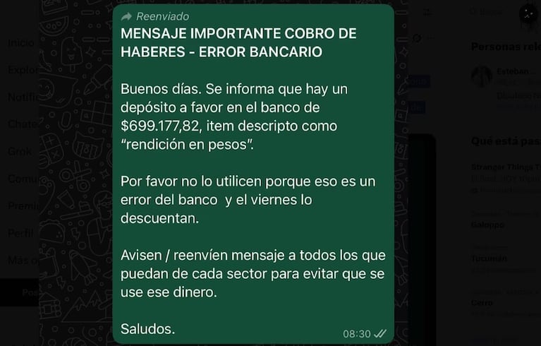 El mensaje para los empleados del Congreso