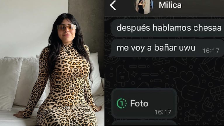 El mensaje se viralizó en X. (Foto: X/@alanchesa95 e Instagram/@milica_yb).