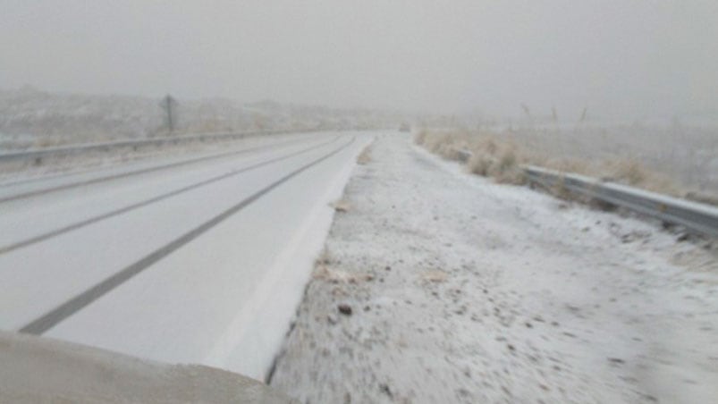 El mes del invierno llegó con nieve.