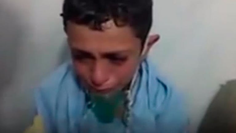 El miedo a morir de un nene sirio.