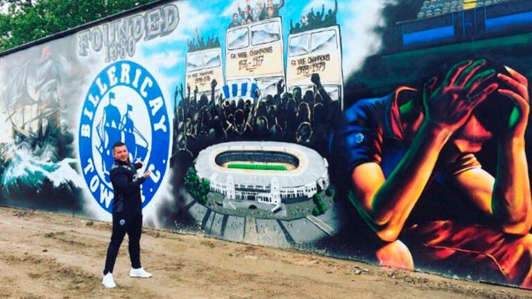 El millonario presidente del Billericay Town FC, Glenn Tamplin.
