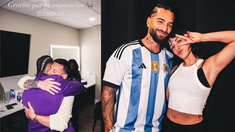 El mimoso posteo de Maluma con Messi: "No cualquiera..."