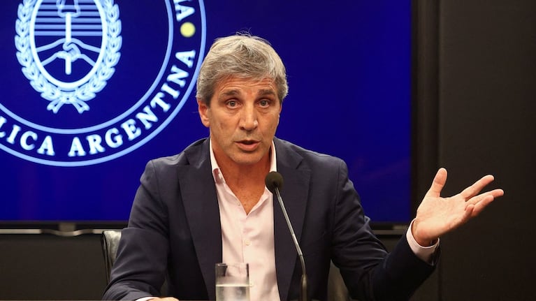 El ministro de Economía, Luis Caputo.