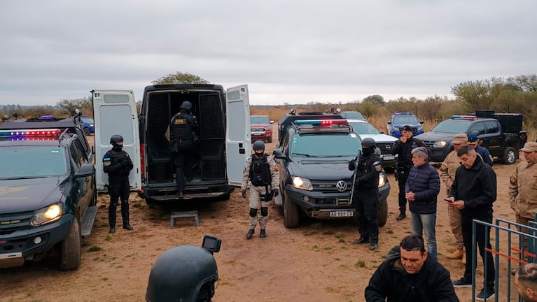 El ministro de Seguridad, Juan Pablo Quinteros, supervisó el operativo.