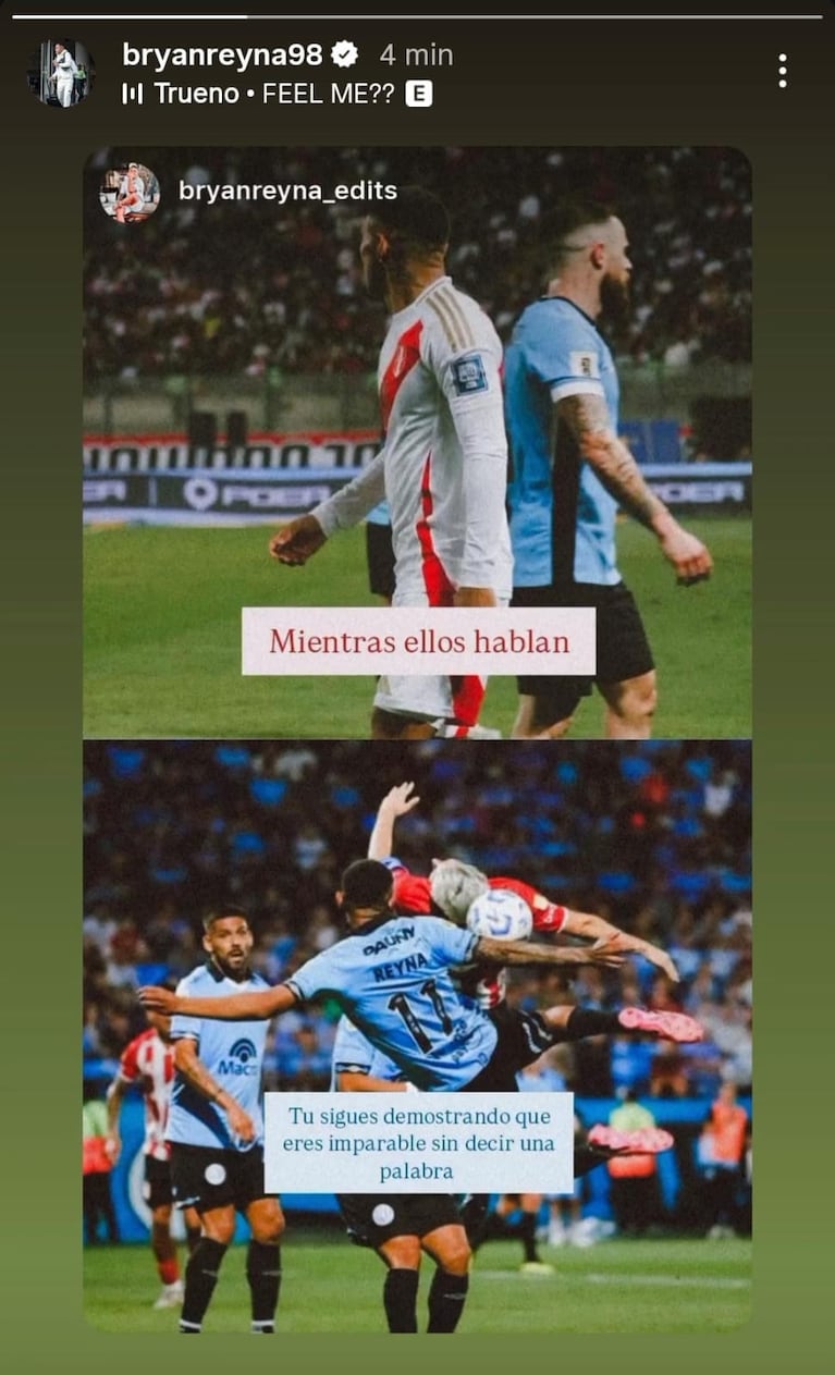 El misterioso posteo de Reyna en medio de un momento de poco juego con Belgrano