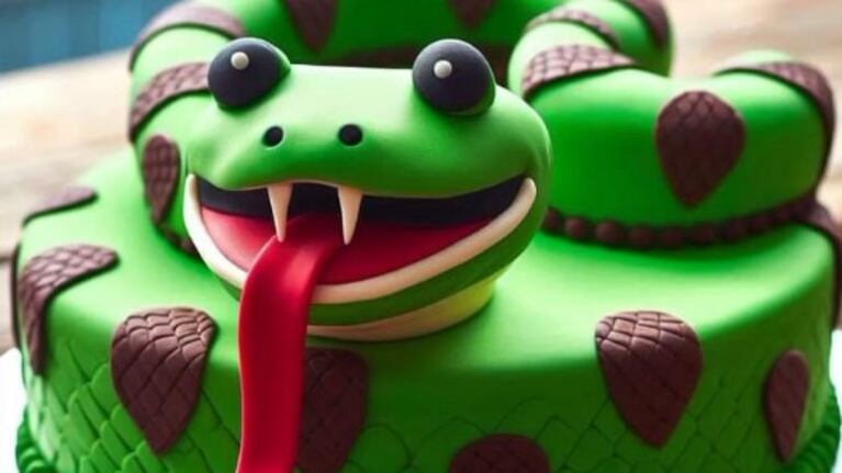 El modelo original que una cliente pidió para una torta.