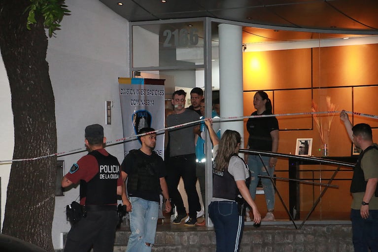 El momento de la detención de Leandro García Gómez, el exnovio de Lourdes Fernández. (Foto: Movilpress)