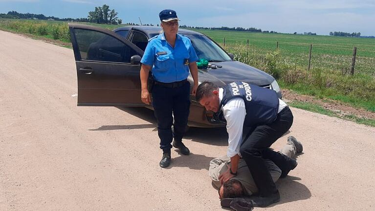 El momento de la detención de Luis Alberto Ludueña.